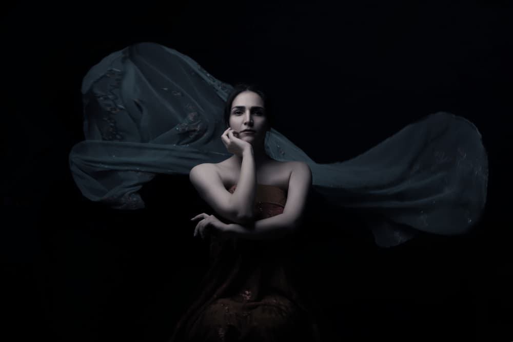 Ethereal Woman in Motion by Moein Hasheminasab — canvas wall art