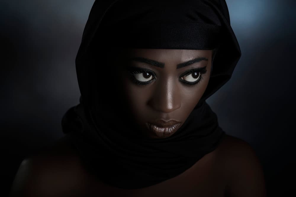 Captivating Dark Eyes by Peppe Tambè — canvas wall art