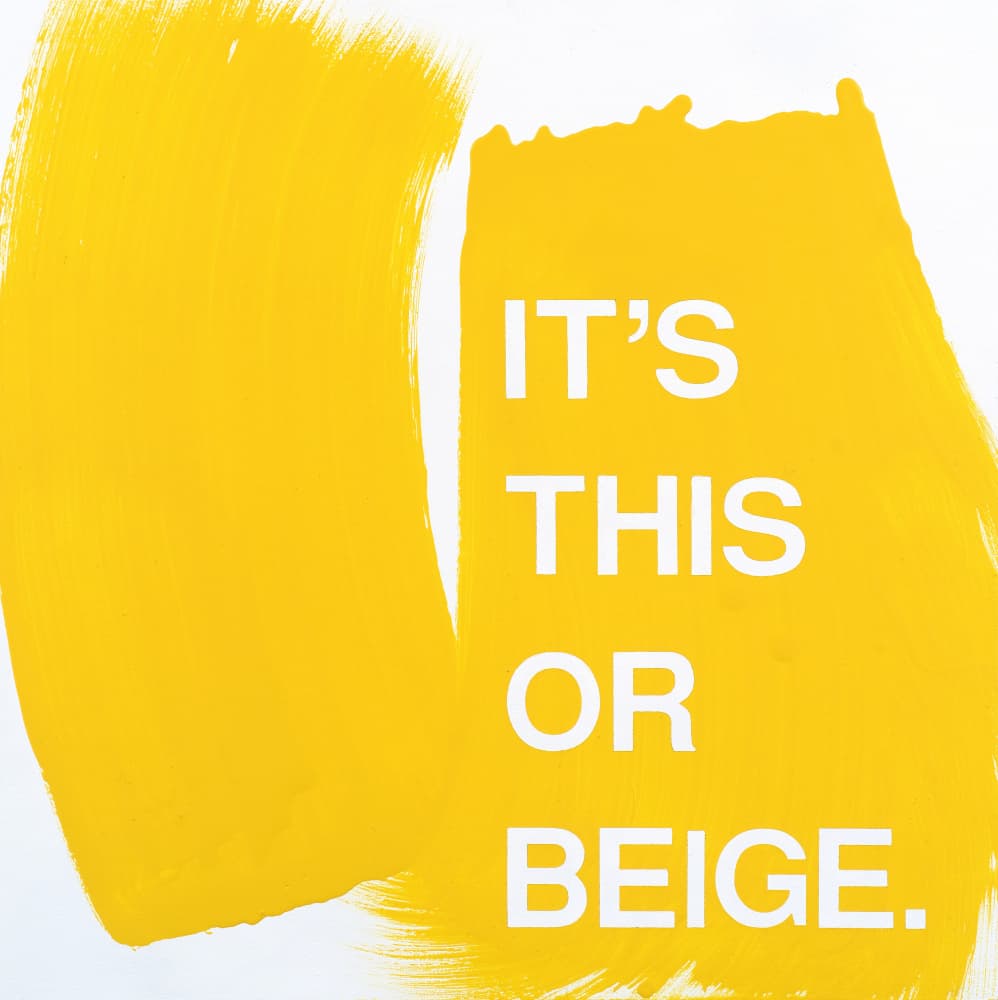 Bold Yellow Statement by Rankin Willard — canvas wall art