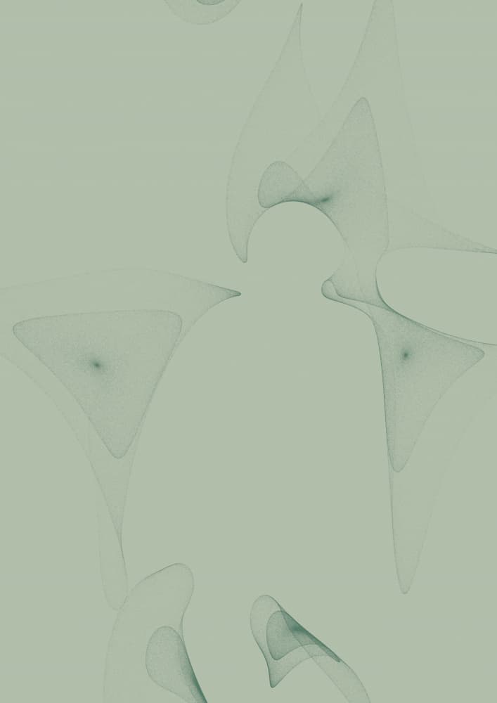Ethereal Green Flow by AV11 — canvas wall art