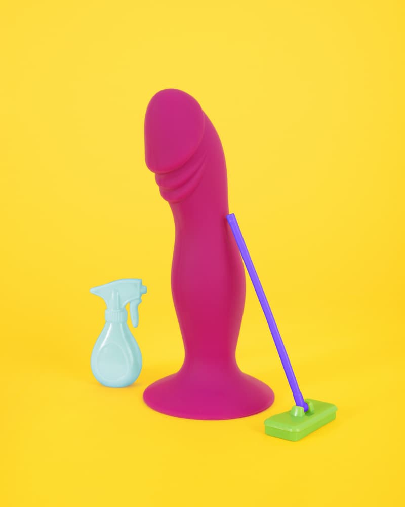 Bright Dildo Cleaner by Julia Ramiro — canvas wall art