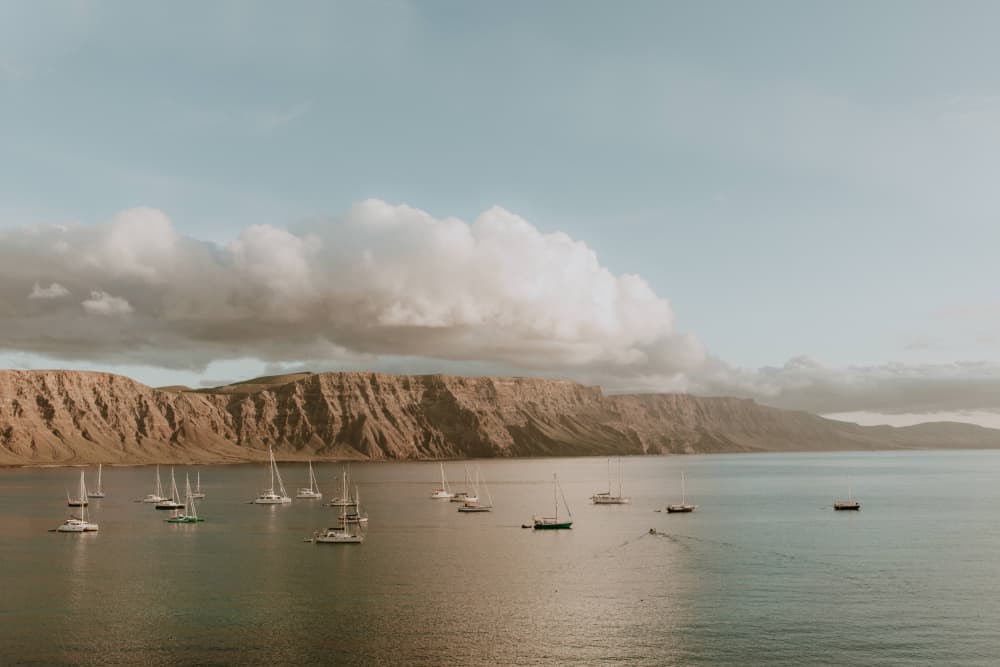 Serene Sailboat Bay by Claudia Casal — canvas wall art