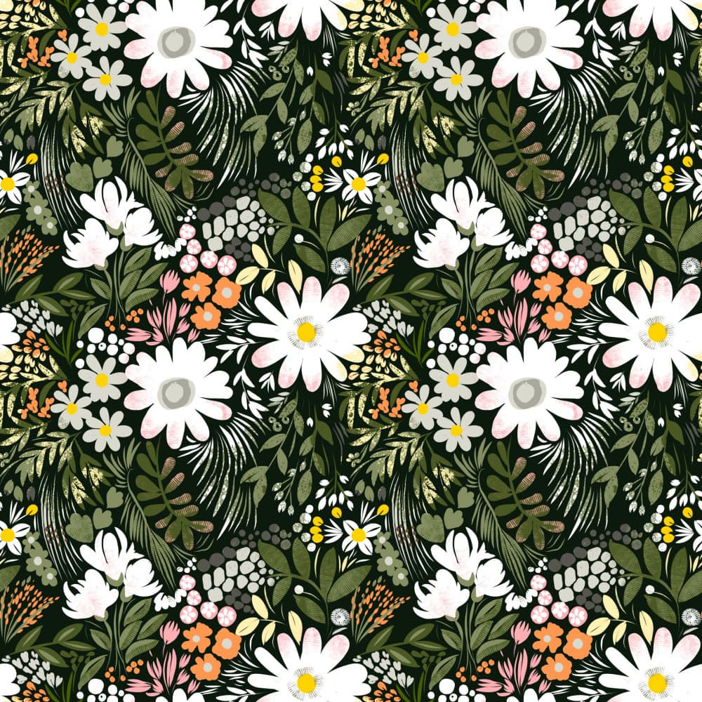 Wild Flower Symphony by Josie George — canvas wall art