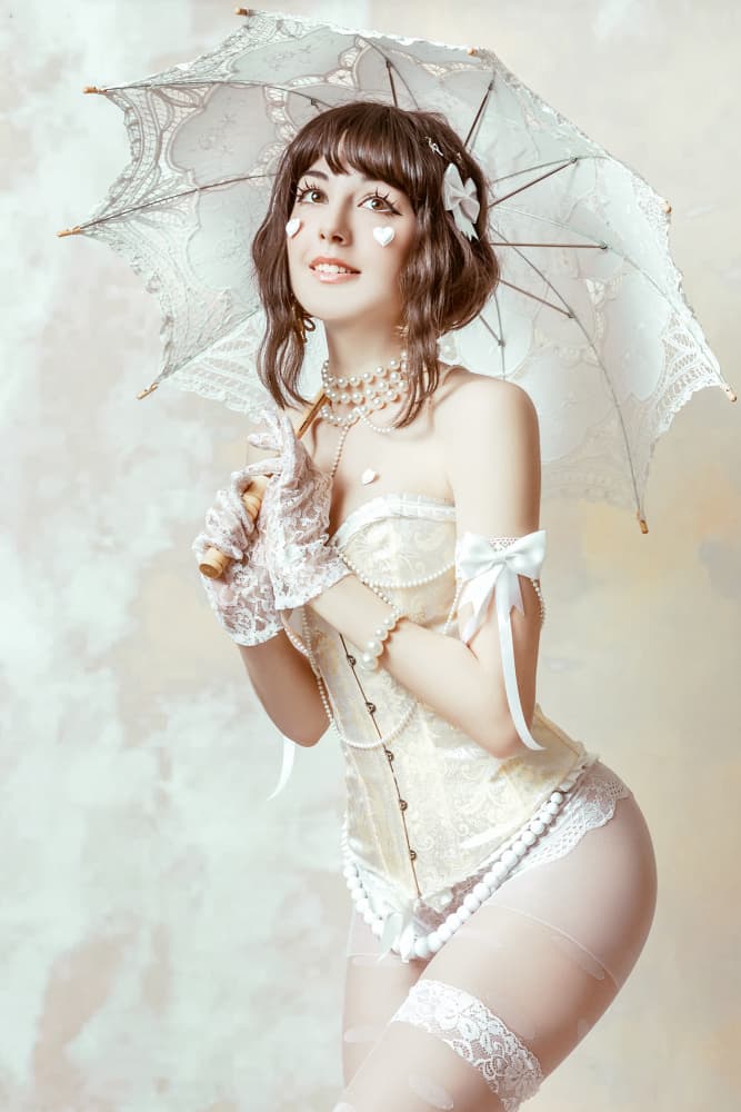 Elegant Woman with Parasol by Ruslan Bolgov — canvas wall art