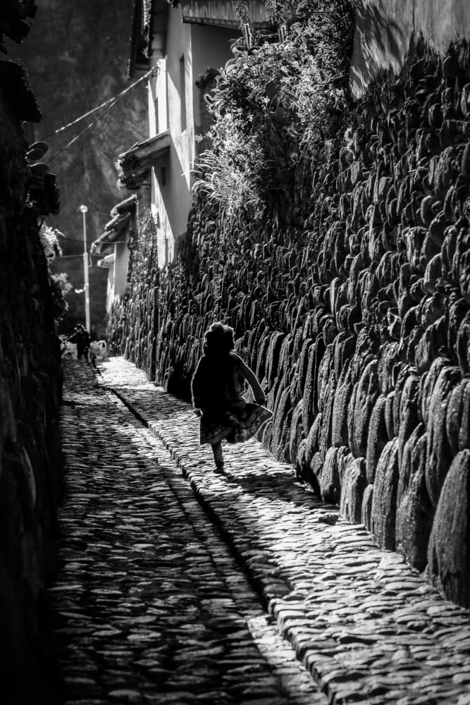 Sunlit Cobblestone Path by Koji Morishige — canvas wall art