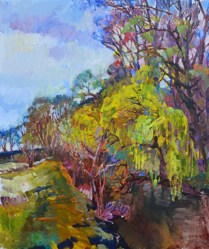 Vibrant Spring Landscape by Andrii Kutsachenko — canvas wall art