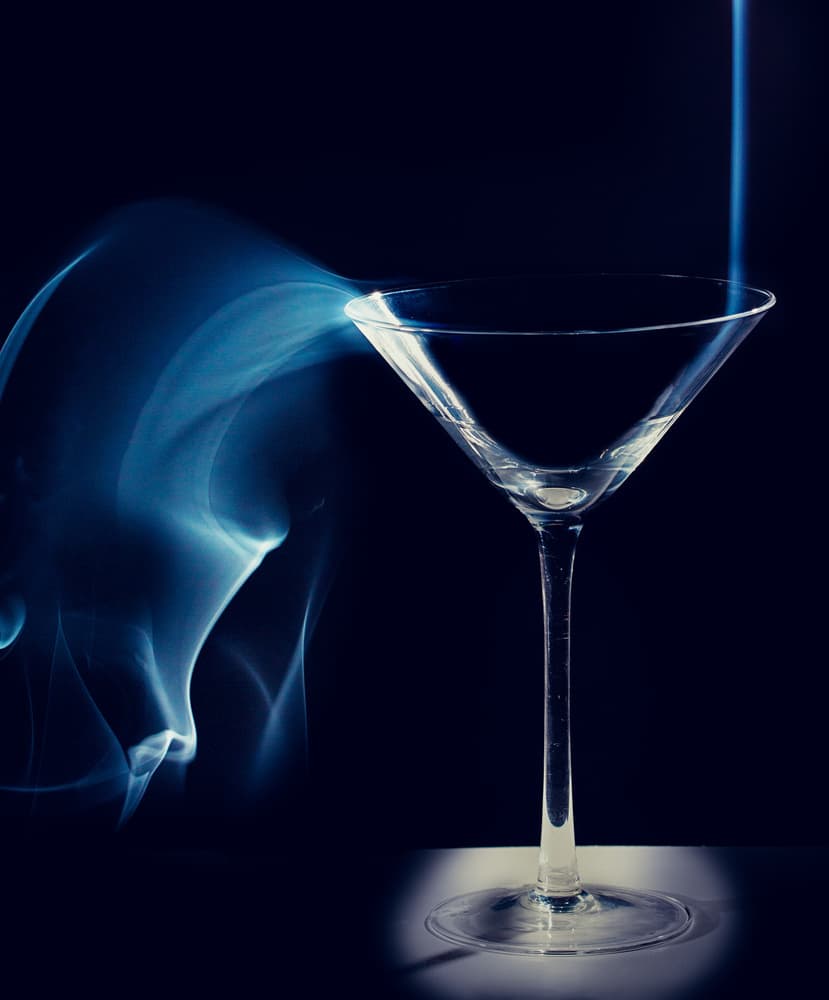 Blue Smoke Martini by Howard Ashton-Jones — canvas wall art