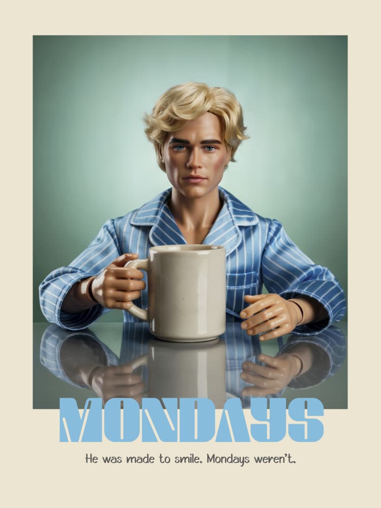 Plastic Life - Mondays by Andreas Magnusson — canvas wall art