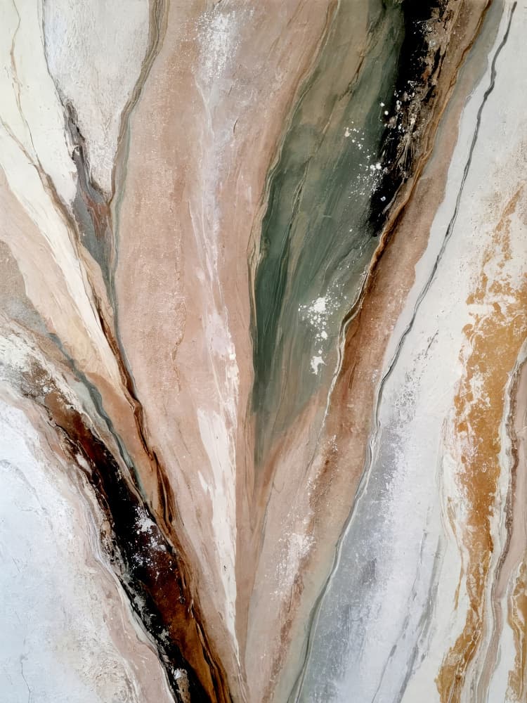 Organic Mineral Flow by Alpenglow Workshop — canvas wall art