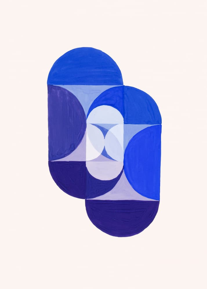 Key Blue by Joseph Schillinger — canvas wall art