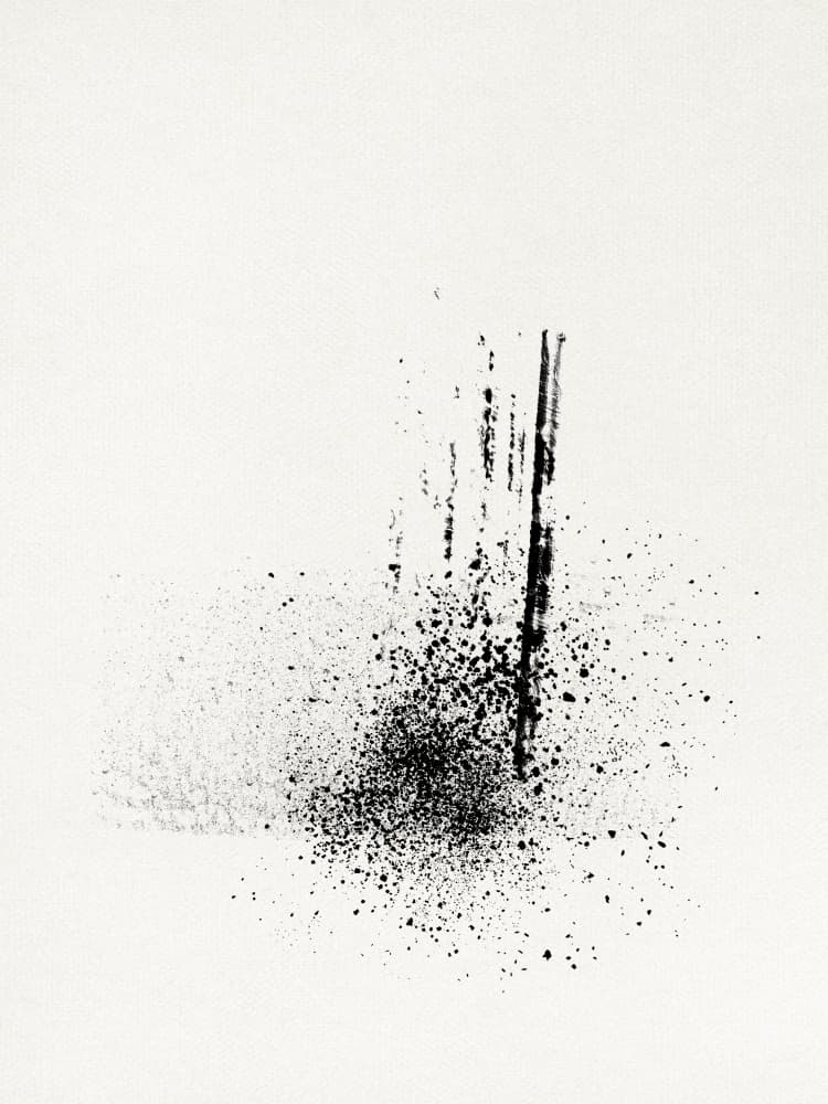 Black Ink Splatter by Imaginative — canvas wall art