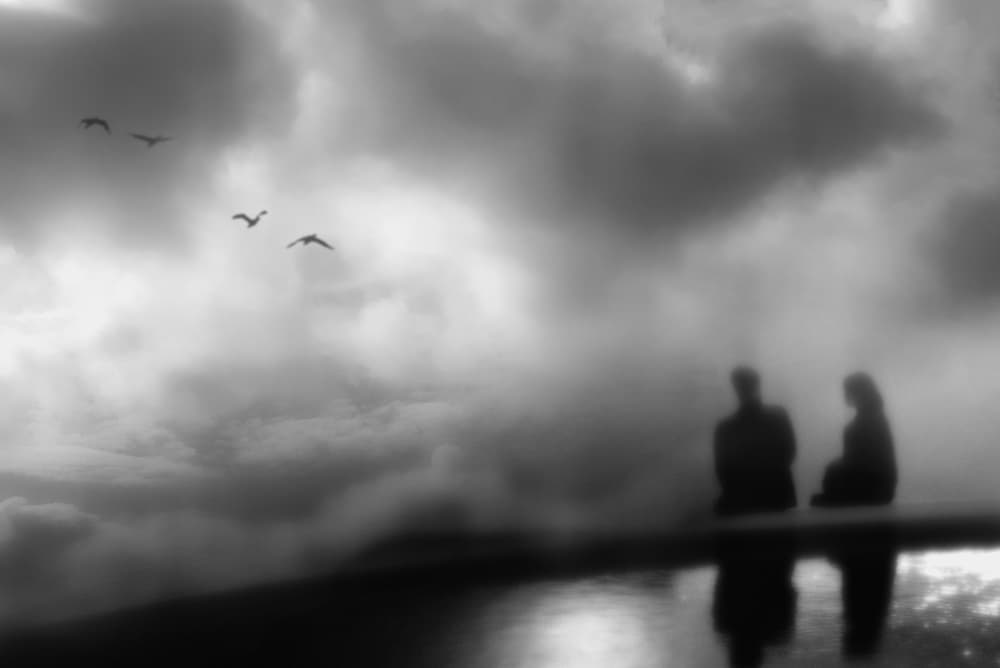 Misty Couple Sky by Teruhiko Tsuchida — canvas wall art