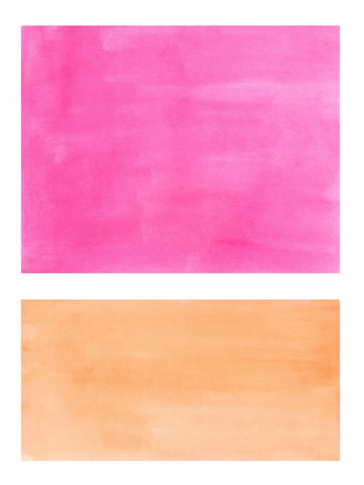 Vibrant Pink Orange Blocks by Ejaaz Haniff — canvas wall art