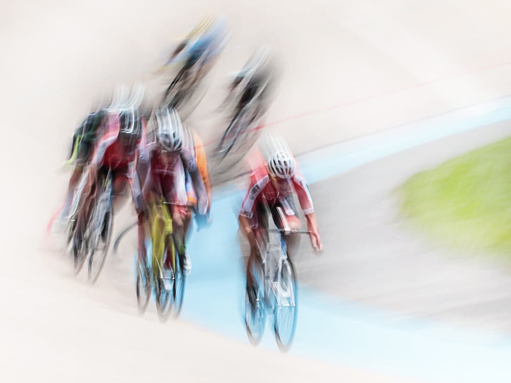 Fast Cycling Action by Dusan Ignac — canvas wall art