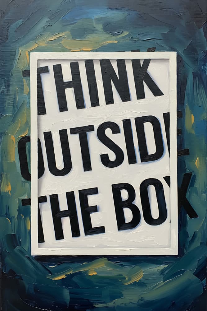 Think Outside The Box by HUGO — canvas wall art