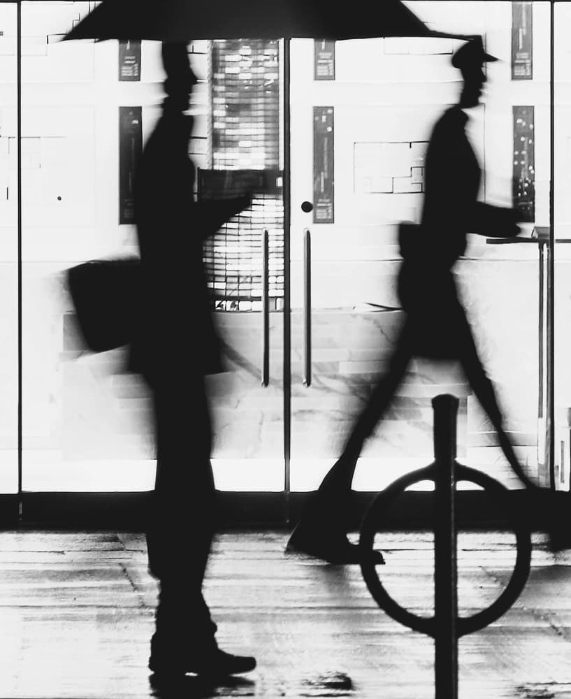 Silhouettes In Motion by Jian Wang — canvas wall art