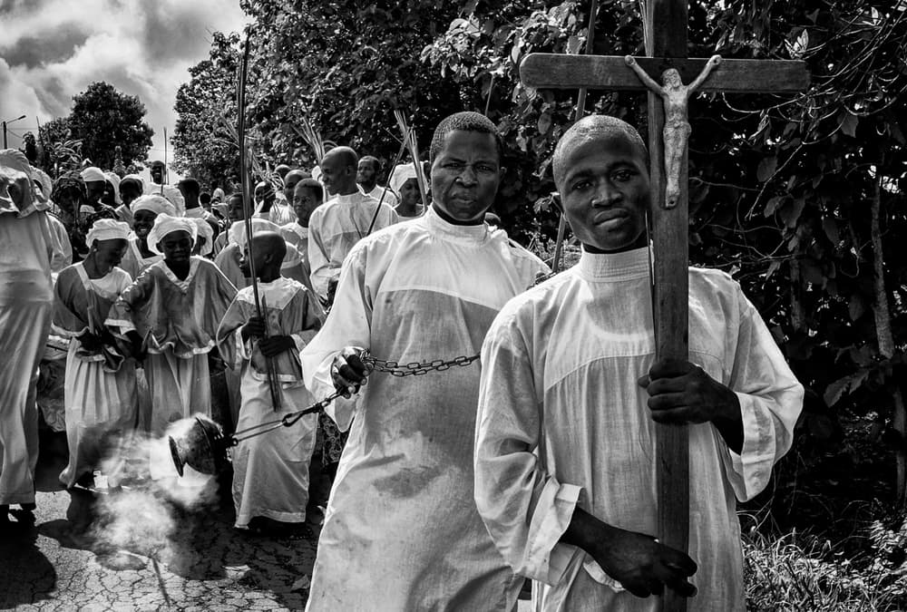 Holy Cross Procession by Joxe Inazio Kuesta Garmendia — canvas wall art