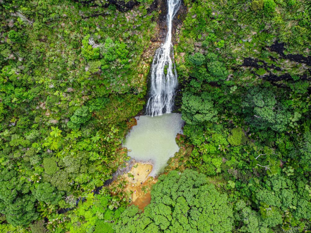 Waterfall New Zealand by Martin Blahák — canvas wall art