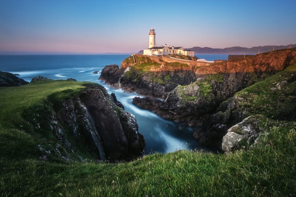 Fanad Head Lighthouse View by Jean Claude Castor — canvas wall art