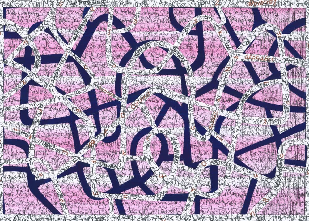 Tangled Graphic Forms by Isabelle Brent — canvas wall art