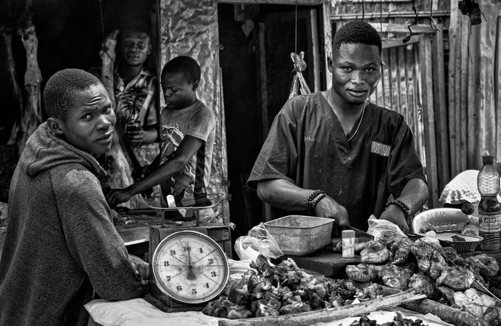 African Market Life by Joxe Inazio Kuesta Garmendia — canvas wall art