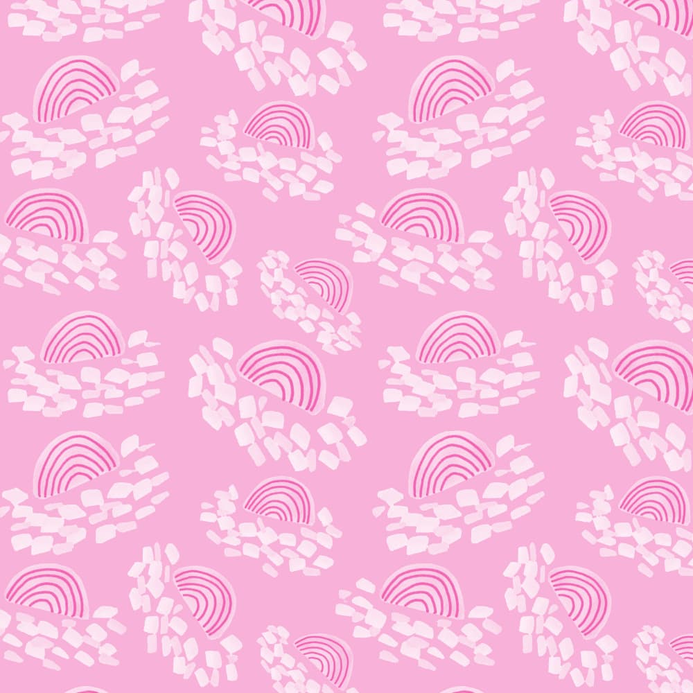 Pink Abstract Arches by Michele Channell — canvas wall art