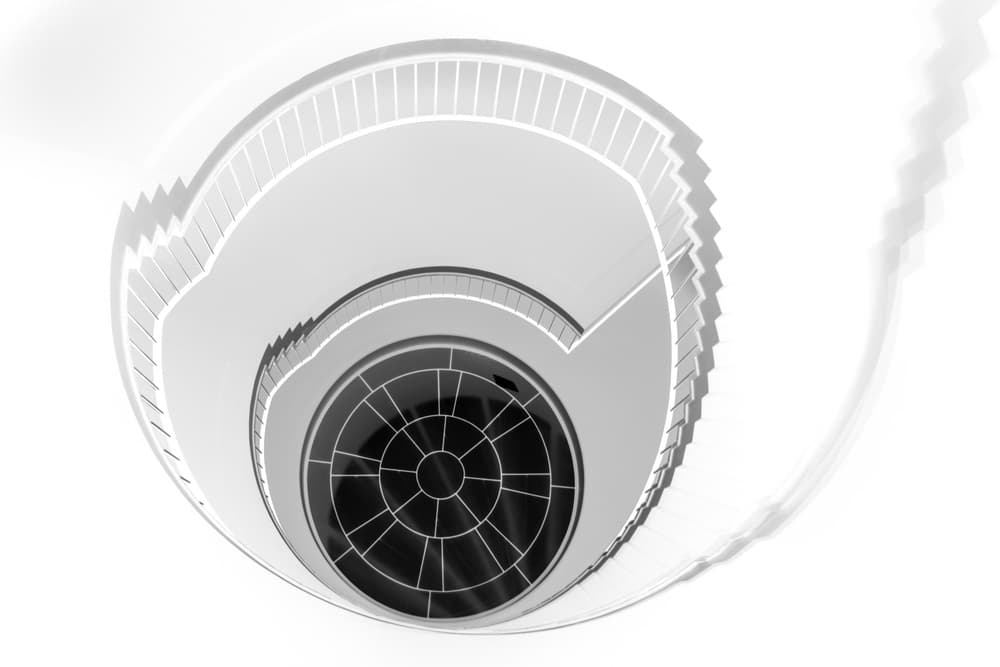 Modern Spiral Staircase by Jeroen van de Wiel — canvas wall art