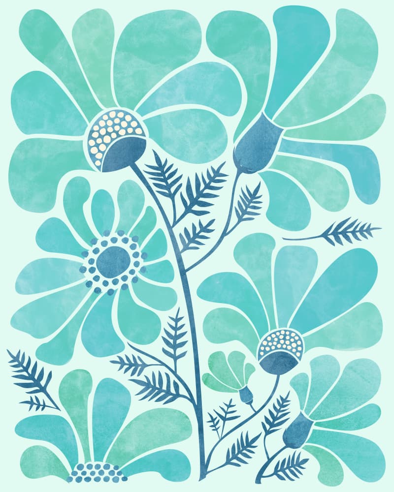 Himalayan Blue Poppies by Kristian Gallagher — canvas wall art