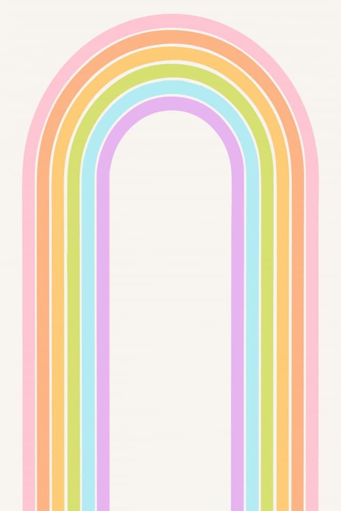 Pastelrainbowno01 by Treechild — canvas wall art