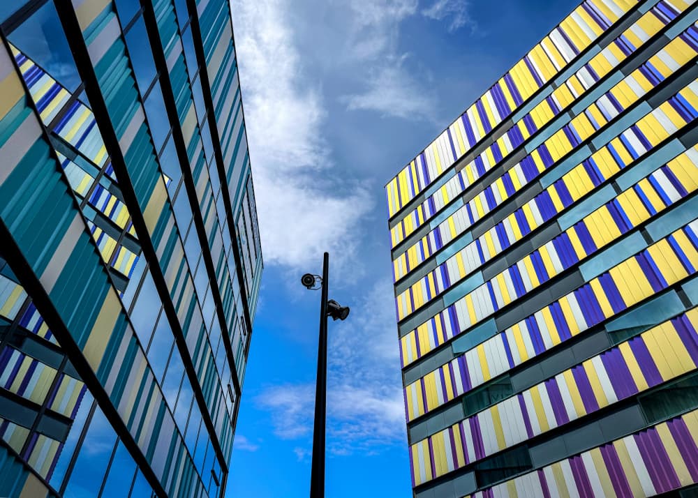Colorful Urban Geometry by Lus Joosten — canvas wall art