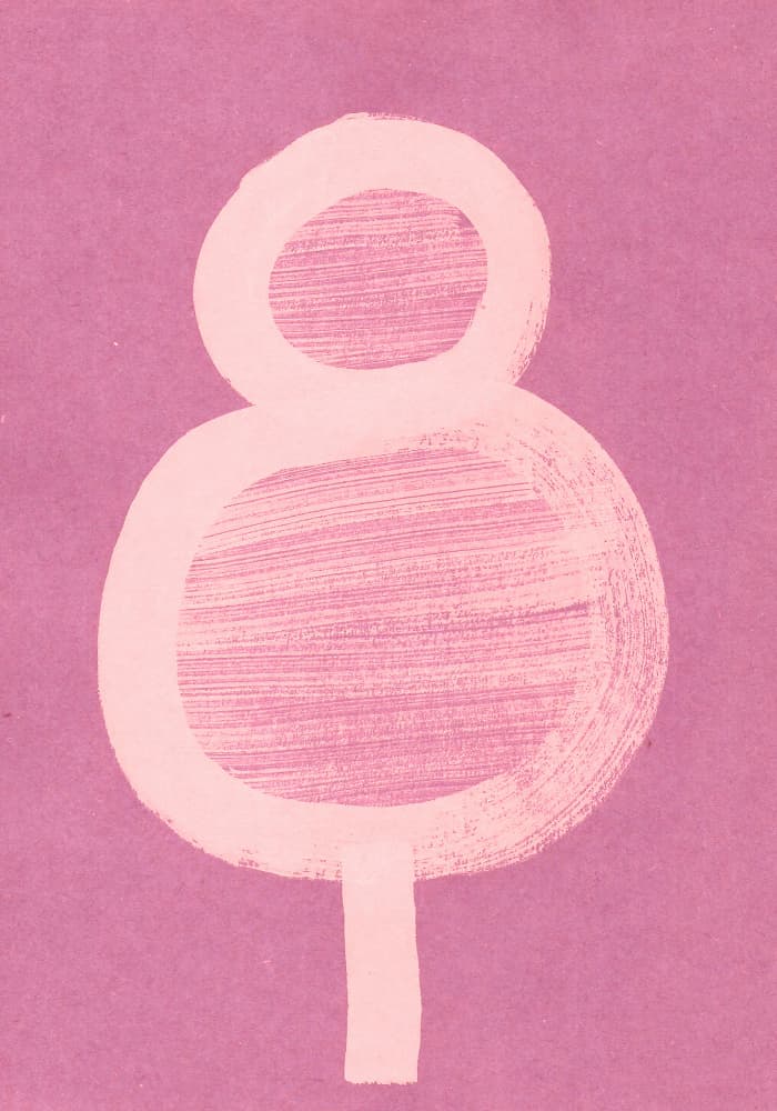 Pink Feminine Symbol by Santhosh ch — canvas wall art