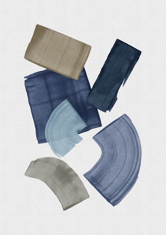 Soothing Abstract Shapes by Orara Studio — canvas wall art