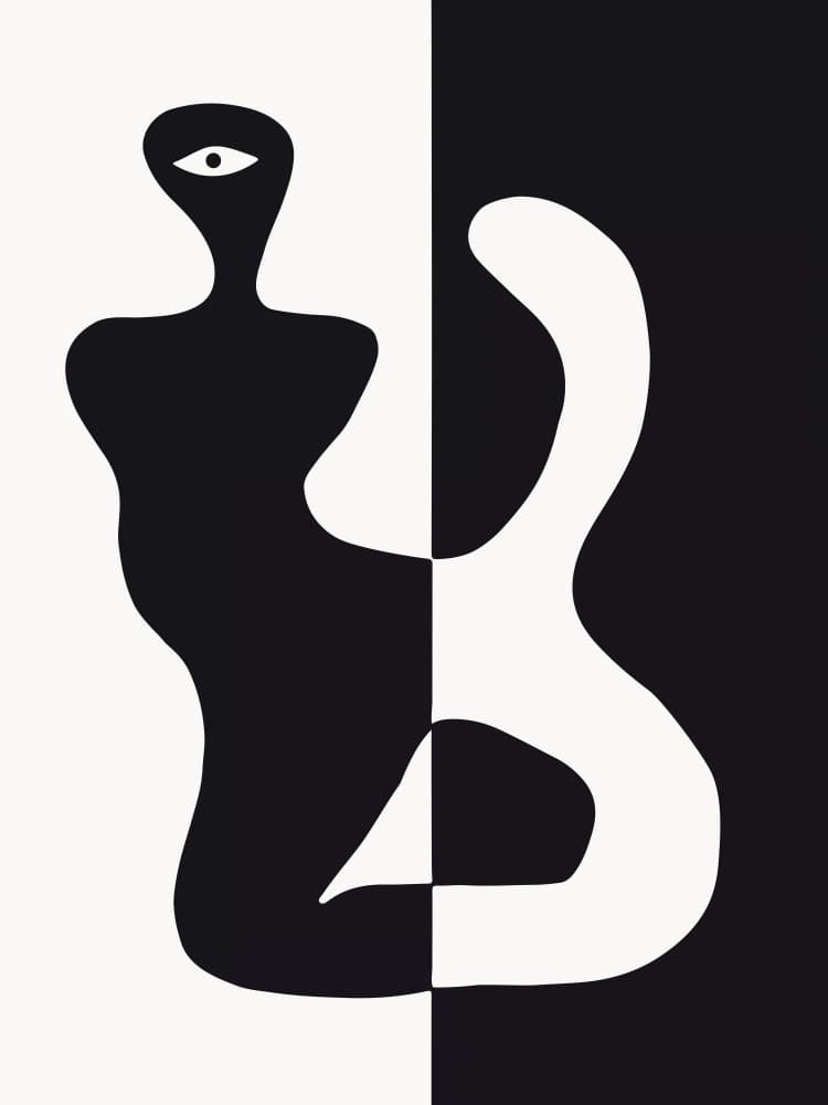 Duality of Forms by The Printable Studio — canvas wall art