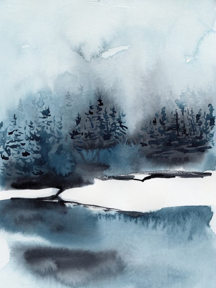 Thequietseasonno07 by Treechild — canvas wall art