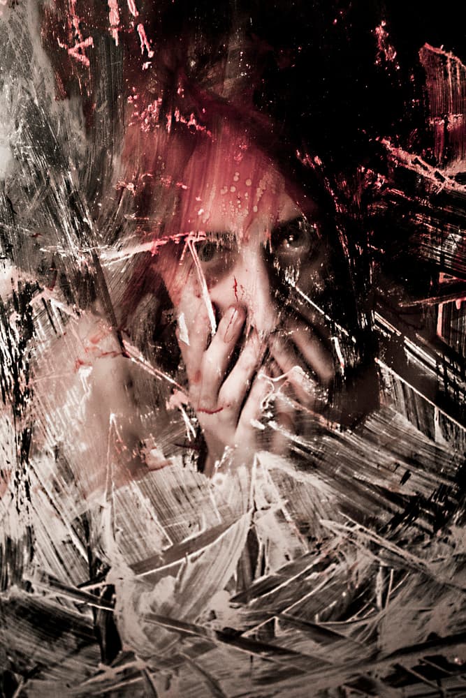 Silent Scream Portrait by Bogdan Bouşcă — canvas wall art
