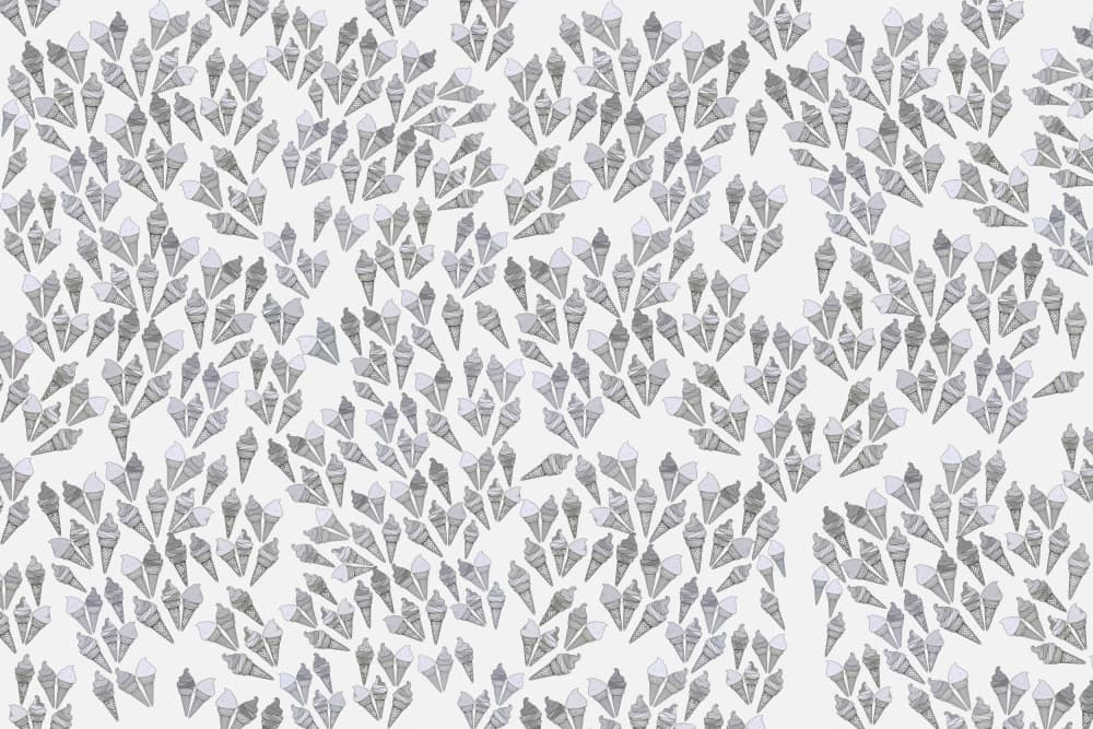 Gray Abstract Tree Pattern by casa cartissi — canvas wall art