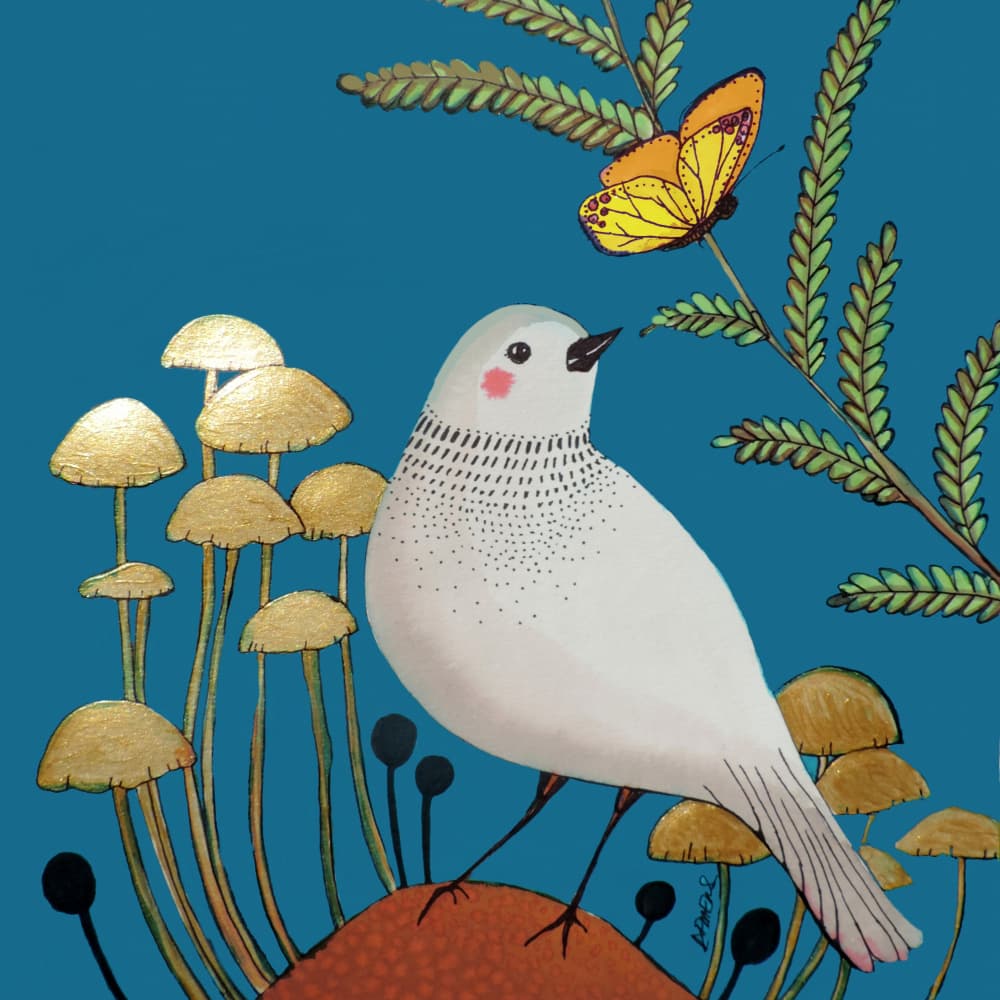 Whimsical Forest Friends by Sylvie Demers — canvas wall art