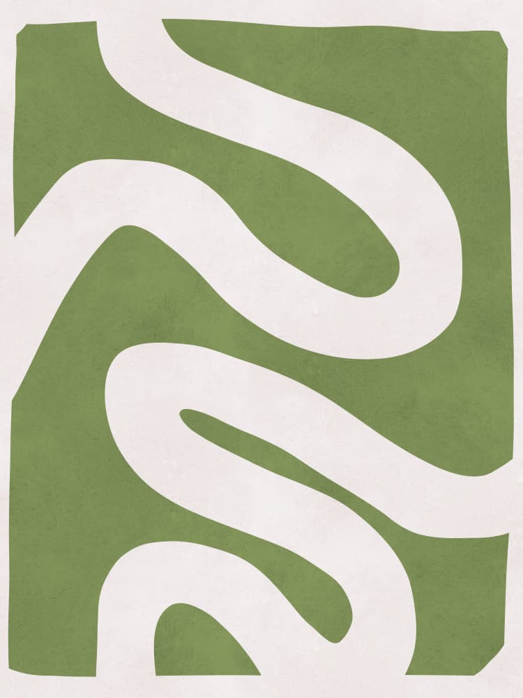Abstract Organic Lines by Vitor Costa — canvas wall art