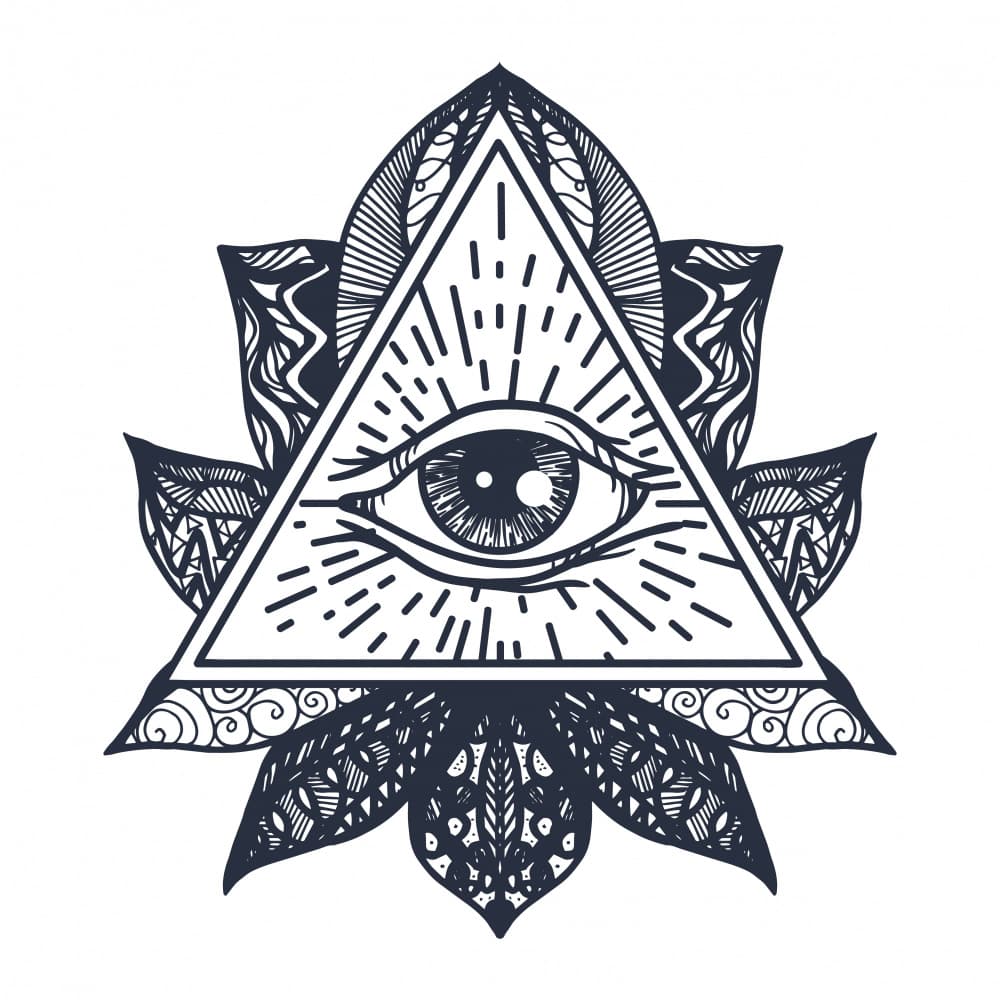All Seeing Eye Mandala by Marika Barsrsind β canvas wall art