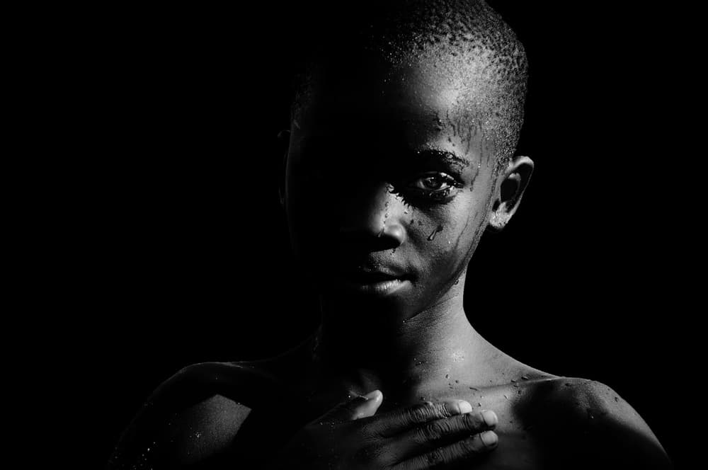 Dramatic Wet Portrait by Antonio Grambone — canvas wall art