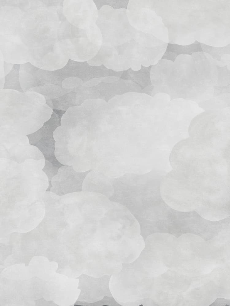 Dreamy White Clouds by Karen Menzenbach — canvas wall art