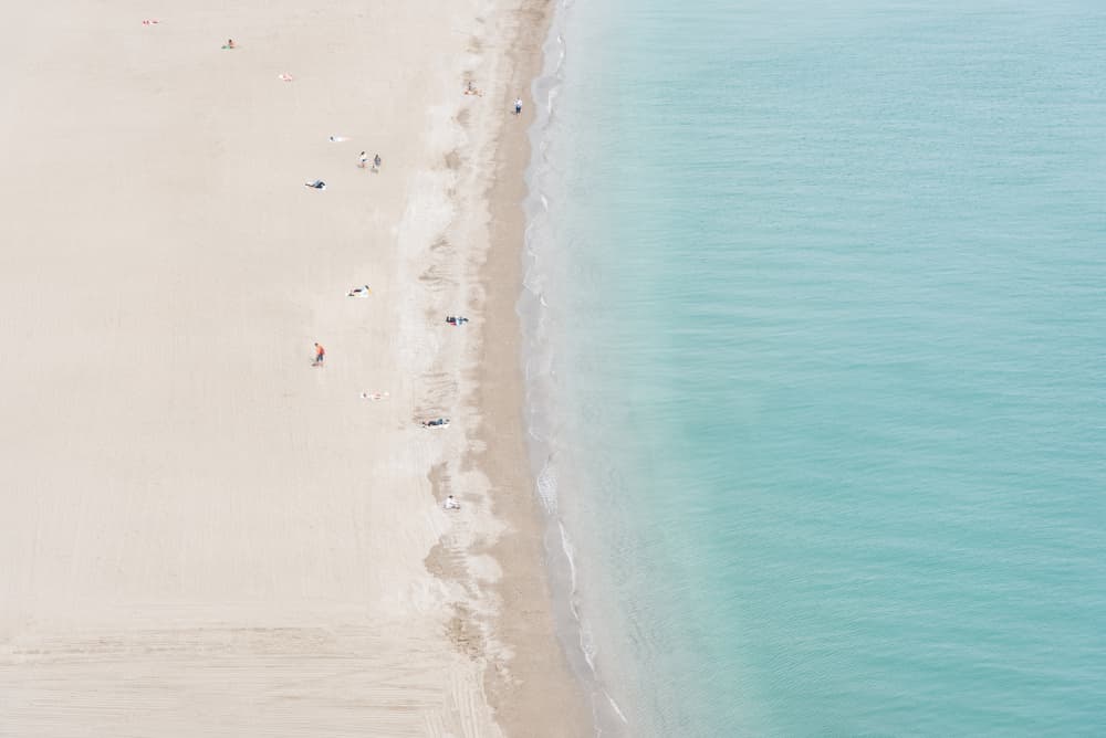Aerial Beach Scene by Photolovers — canvas wall art