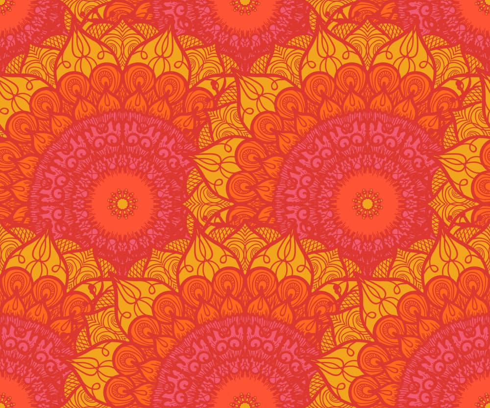 Vibrant Mandala Pattern by Marika Barsrsind β canvas wall art