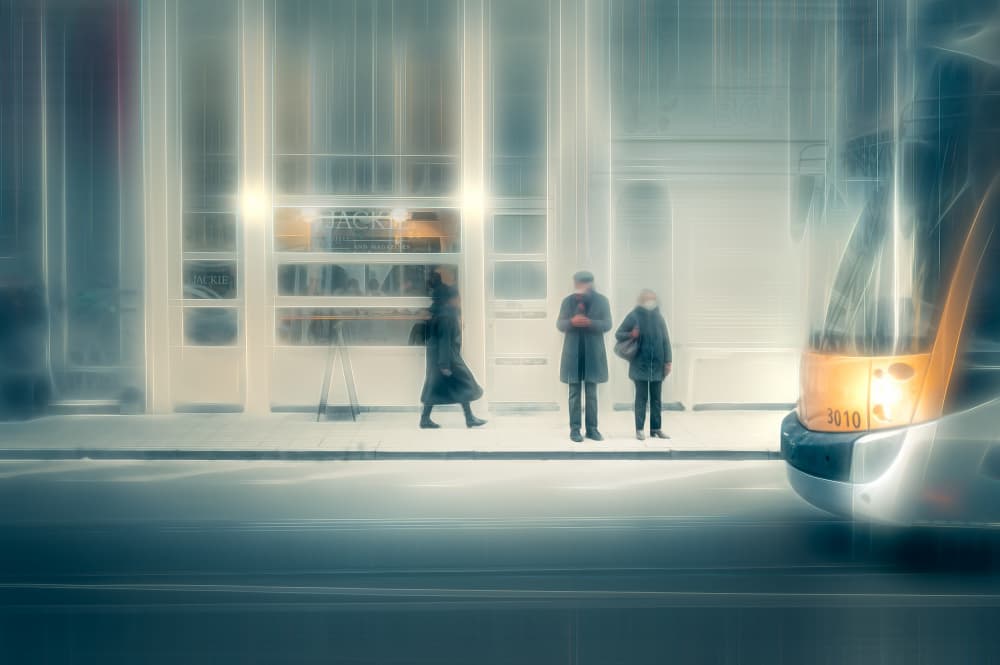Winter City Glow by Marc Huybrighs — canvas wall art