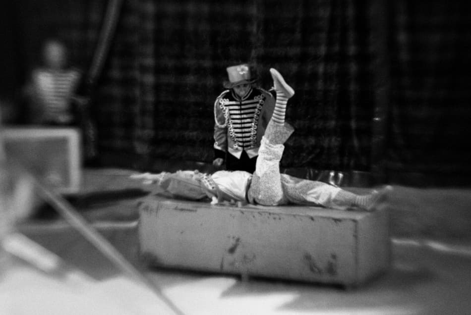 Vintage Circus Performers by Codrin Lupei — canvas wall art