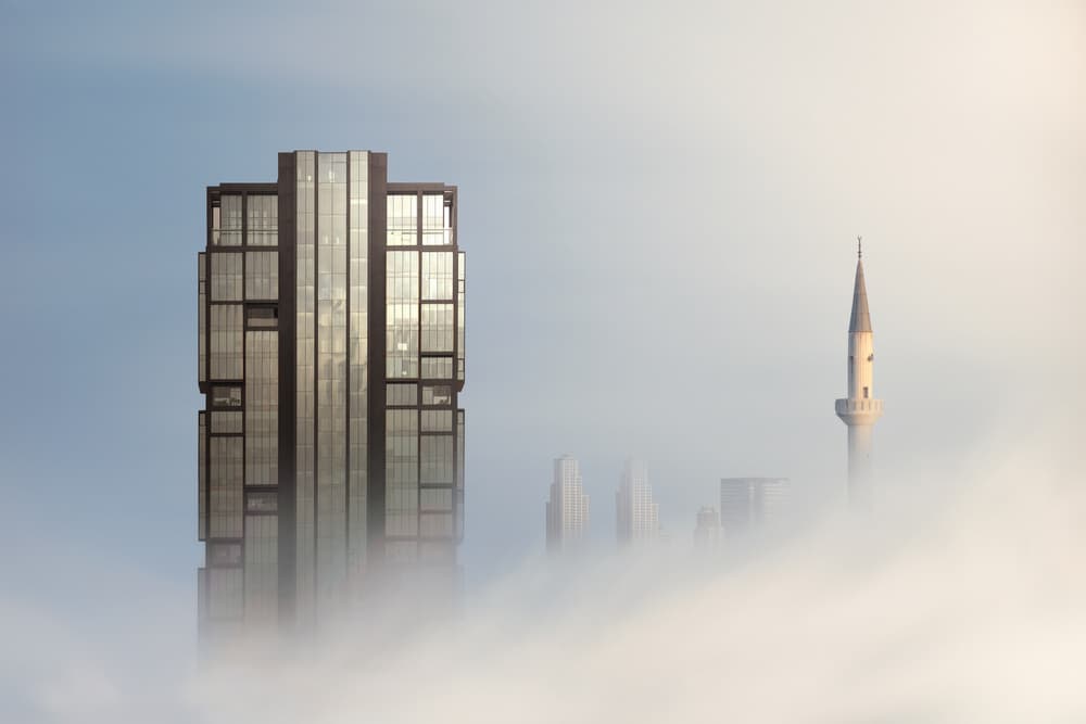 City Above Clouds by Akira TAKAUE — canvas wall art