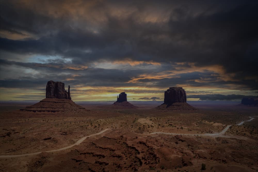 Monument Valley Skies by Michel Romaggi — canvas wall art