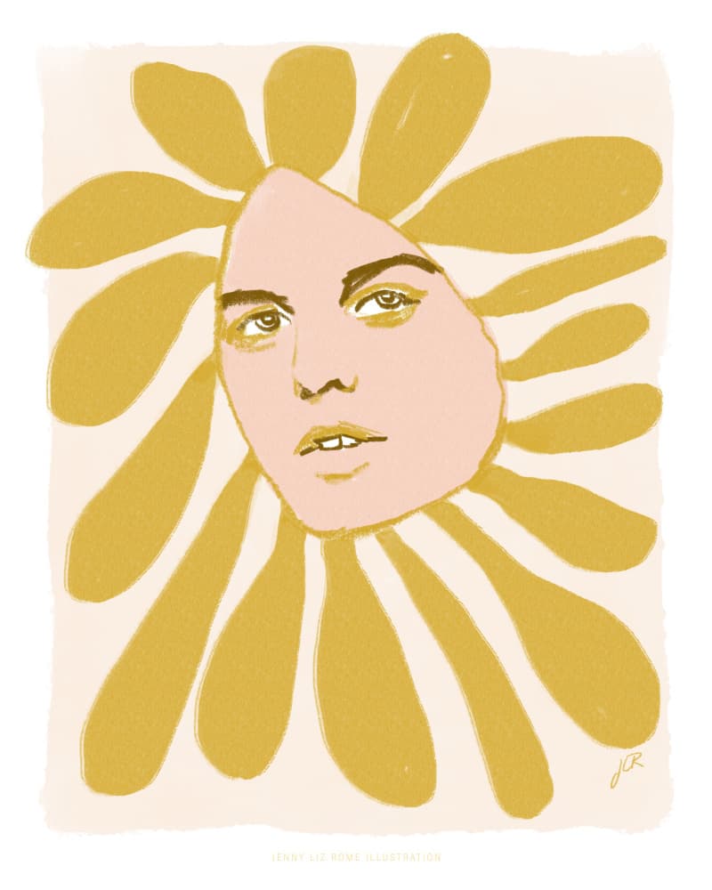 Jlr Flowerhead1 Copy 2 by Jenny Liz Rome — canvas wall art