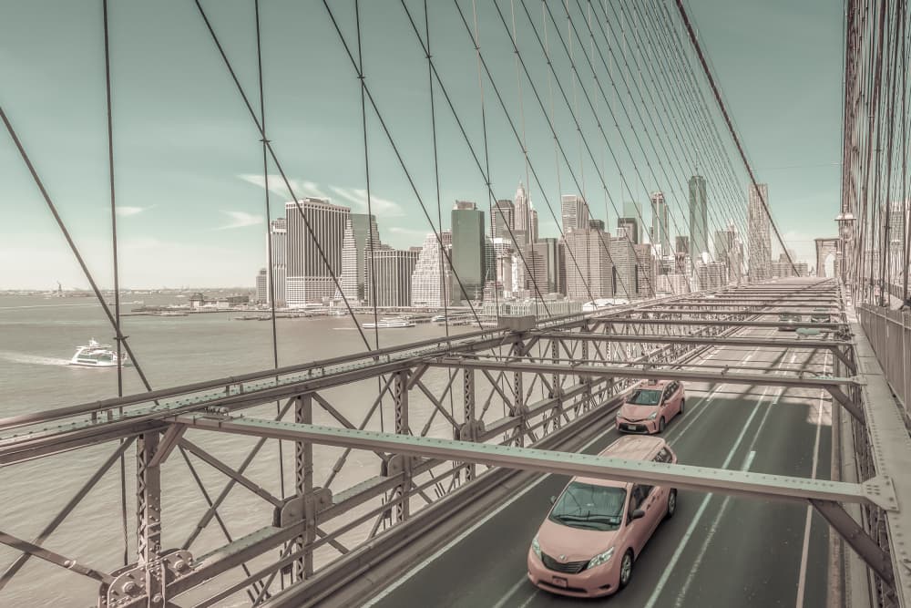 Brooklyn Bridge Skyline by Melanie Viola — canvas wall art