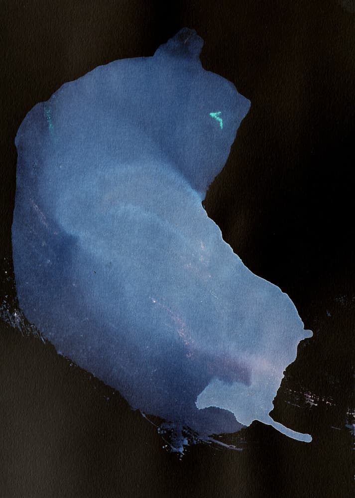 Abstract Blue Glow by Santhosh ch — canvas wall art